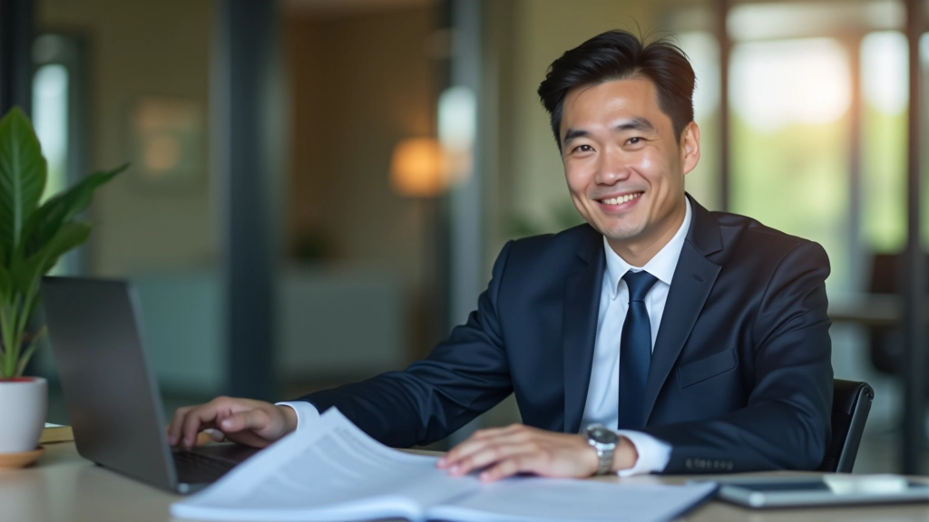 Professional in their 30s reviewing retirement accounts and financial statements with calculator